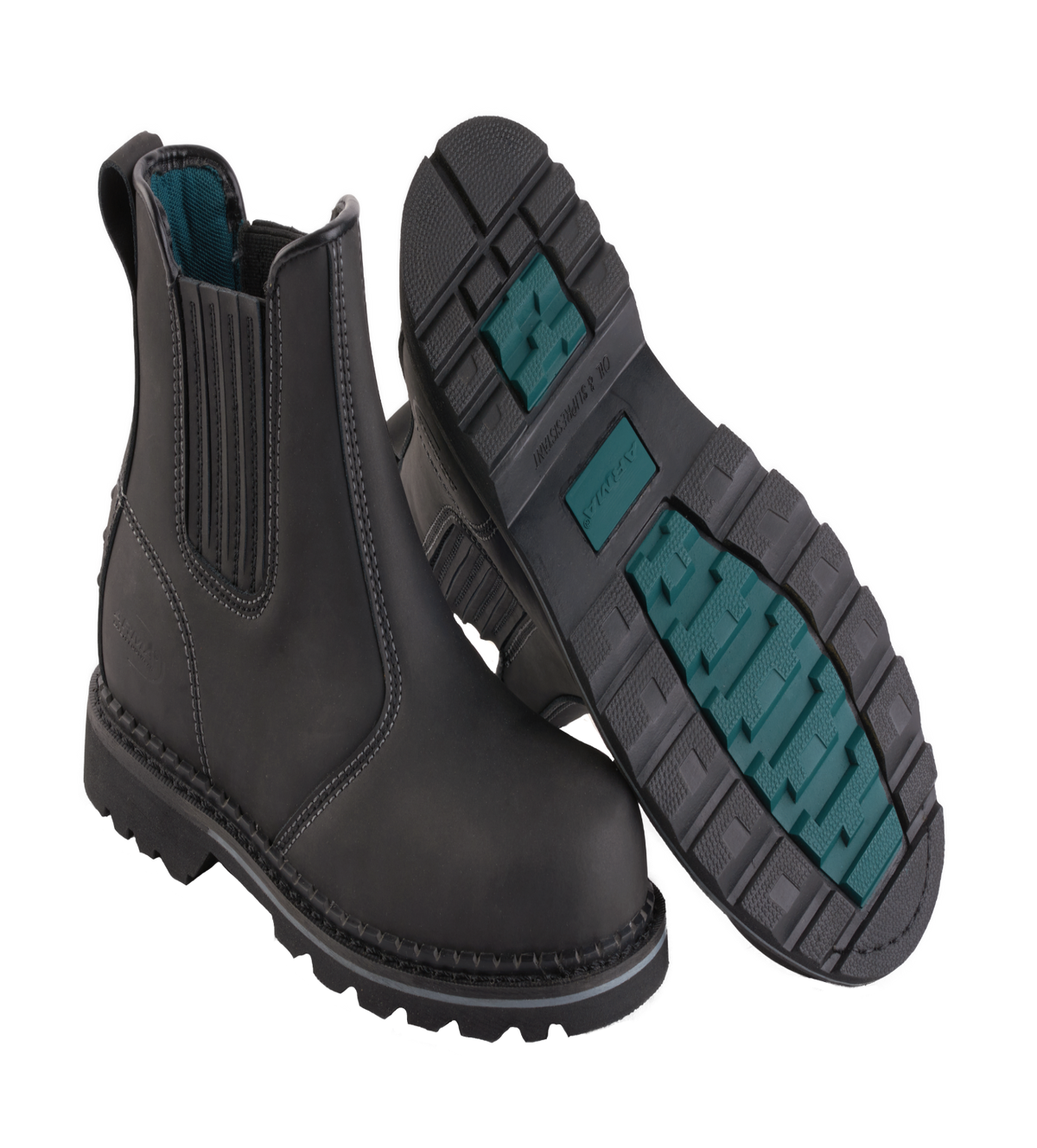 A21-DEFENDER Black Chelsea Safety Boot – S3 SRC HRO Work Footwear