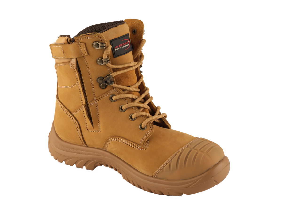 A28-TALON Honey Nubuck Zip Side S3 Safety Boot