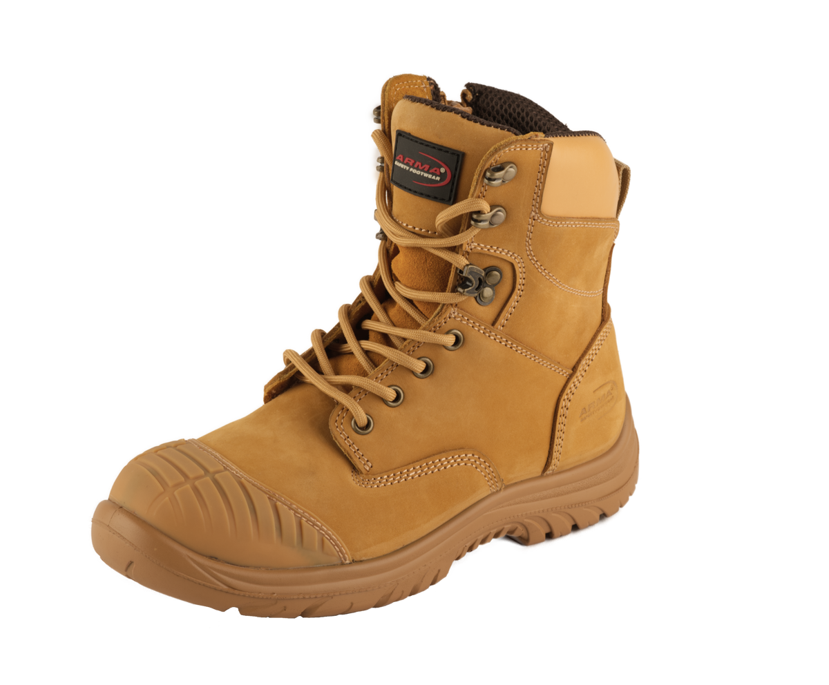 A28-TALON Honey Nubuck Zip Side S3 Safety Boot