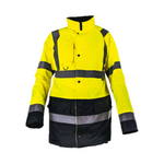 Step Ahead Hi Visibility Yellow/Navy Two Tone Parka Jacket