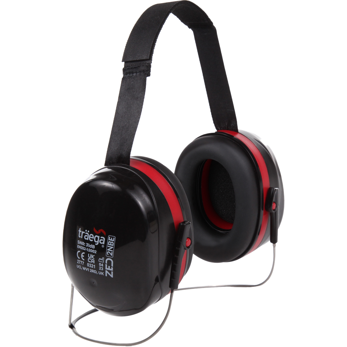 Traega ZED2 Premium Neckband Ear Defenders can be used with hard hats