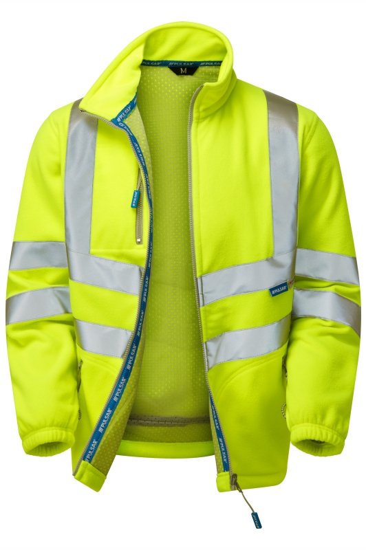 PULSAR Protect Hi-Vis Interactive Fleece Jacket Yellow P507-R