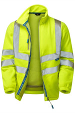 Hi-Vis Interactive Fleece Jacket Yellow Windproof Comfort P507
