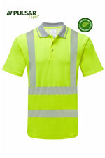PULSAR LIFE Men's Hi-Vis Yellow Polo Shirt LFE900-YEL