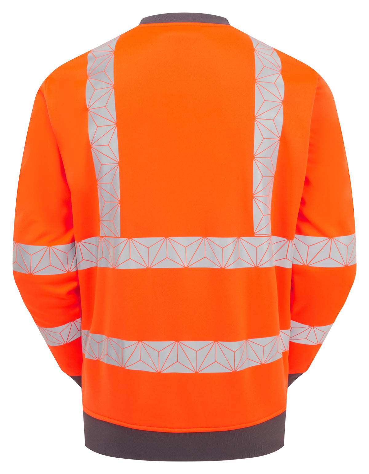 Men's Hi-Vis Orange Sweatshirt Recycled Workwear RCT807-ORG