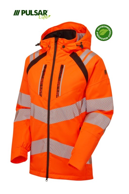 PULSAR LIFE Women's Hi-Vis Orange Insulated Parka LFE969-ORG