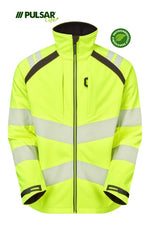 PULSAR LIFE Women's Hi-Vis Yellow Softshell Jacket LFE965-YEL