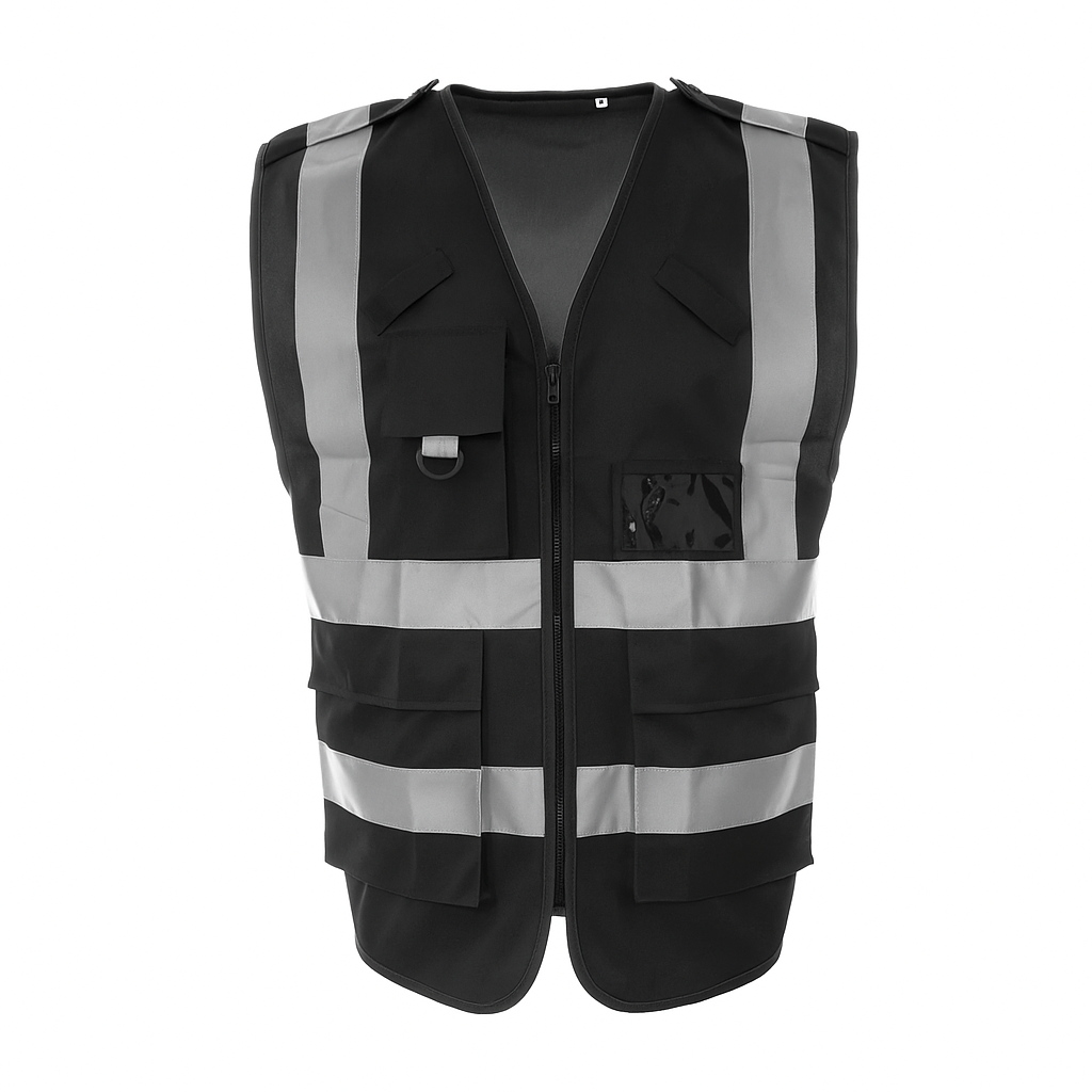 Step Ahead Executive Hi-Vis Vest – EN20471 Certified High Visibility Workwear with Utility Pockets