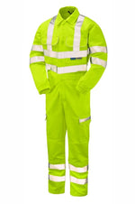 Hi-Vis Combat Coverall Yellow P349-YEL | Durable Workwear