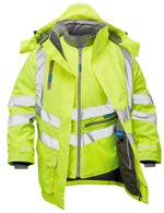 PULSAR Protect 7-in-1 Hi-Vis Storm Coat Yellow P487-R