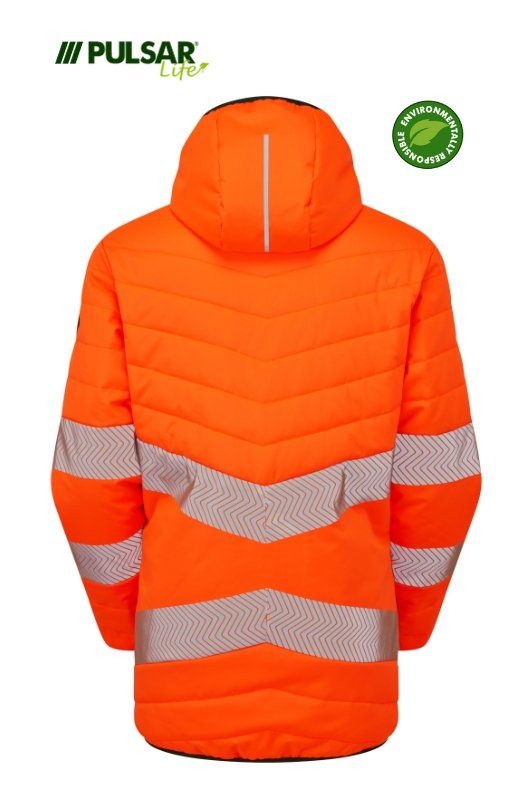 PULSAR LIFE Hi-Vis Orange Reversible Puffer Jacket LFE913-ORG