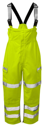 PULSAR Protect Waterproof Hi-Vis Salopettes Yellow P521-R