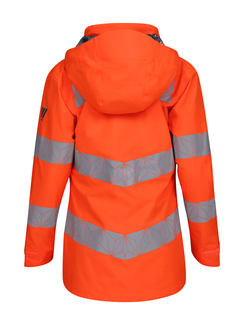 Women's Hi-Vis Orange Waterproof Shell Jacket RCT851-ORG