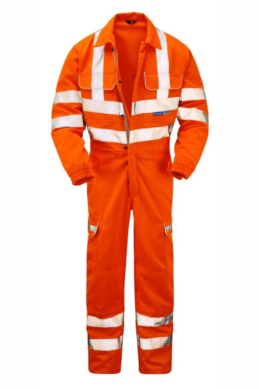 Hi-Vis Orange Combat Coverall Durable Workwear PR339-ORG