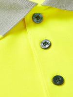 PULSAR LIFE Men's Hi-Vis Short Sleeve Yellow Polo Shirt LFE923