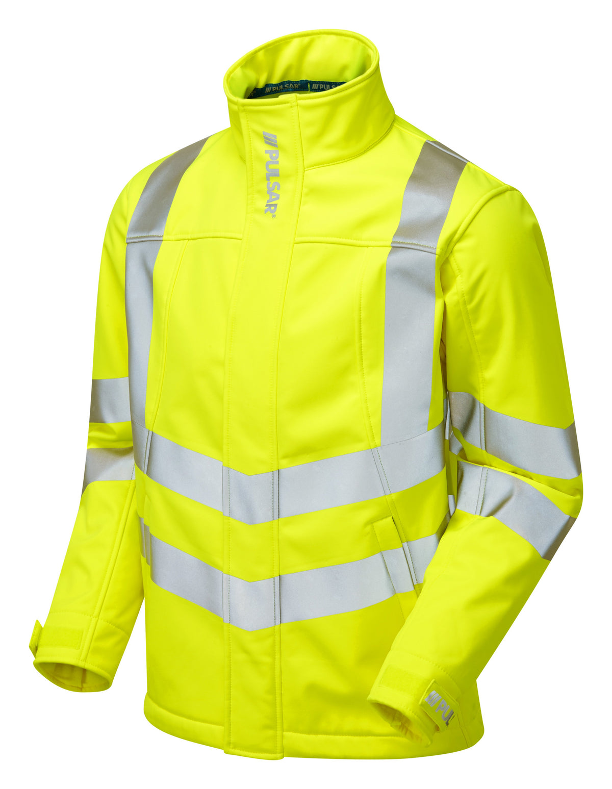 Hi-Vis Yellow Interactive Softshell Jacket Windproof P534-YEL