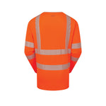PULSAR LIFE Hi-Vis Orange Bamboo Long Sleeve T-Shirt LFE936