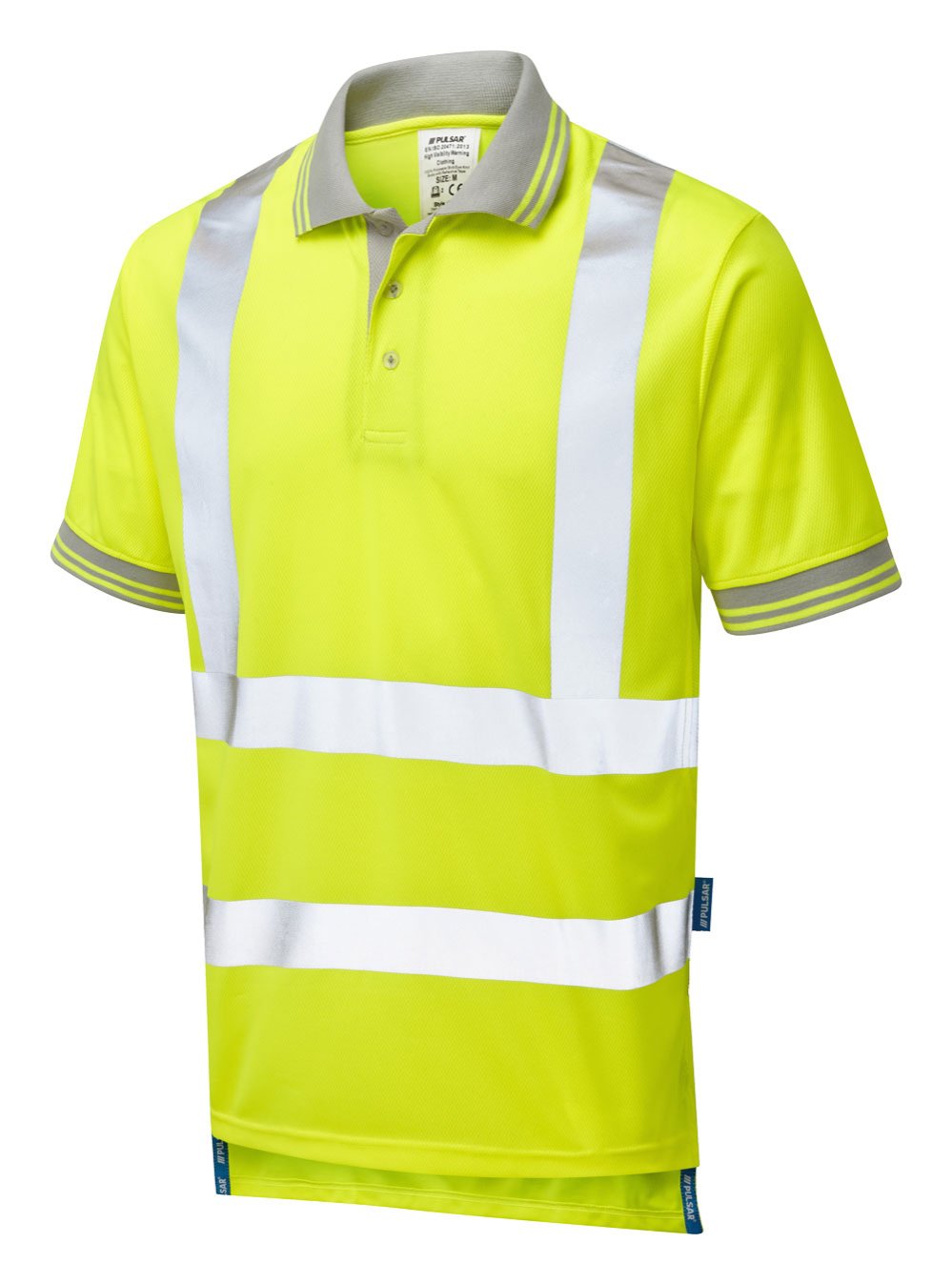 PULSAR Protect Hi-Vis Short Sleeve Polo Shirt Yellow P175-R