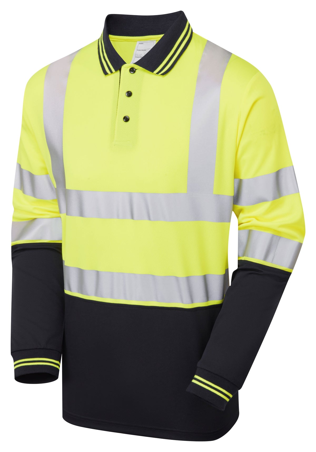PULSAR Protect Hi-Vis Long Sleeve Polo Shirt Yellow P302-R