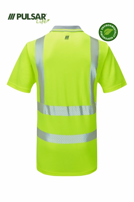 PULSAR LIFE Women's Hi-Vis Yellow Polo Shirt LFE950-YEL