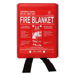 1.2m x 1.2m Fire Blanket with Wall-Mounted Hard Case – Certified to BS EN 1869:1997