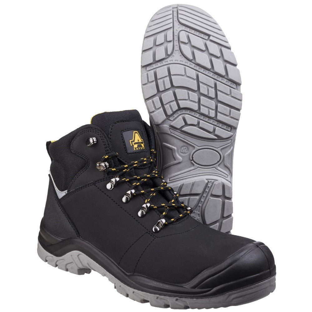 Amblers AS252 Delamere Safety Boot – Steel Toe & Midsole, Water-Resistant Leather
