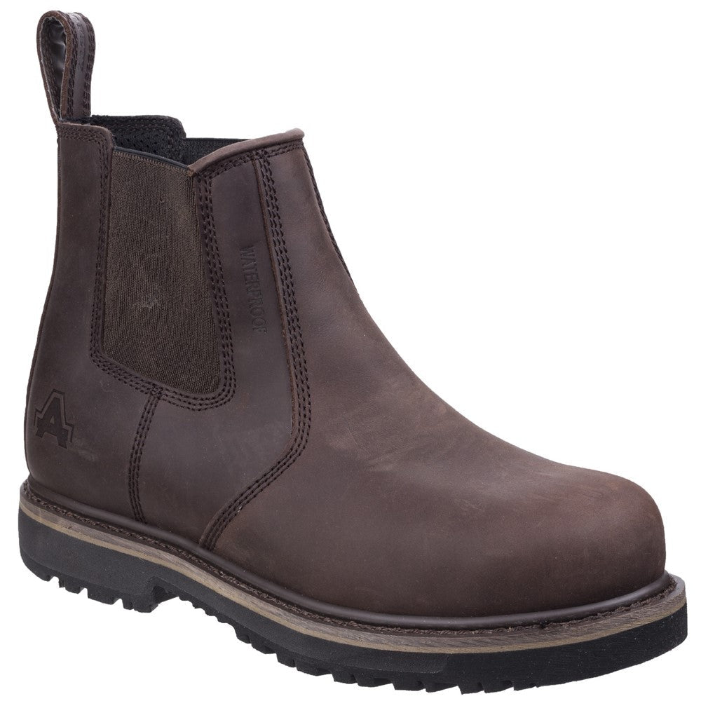 Amblers AS231 Skipton Brown waterproof Safety Dealer Boot - S3