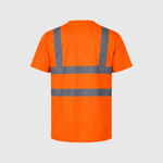 Step Ahead HV Premium Short Sleeve Hi Vis T-Shirt | EN ISO 20471 Class 2 | RIS-3279-TOM Orange Railway Approved Workwear