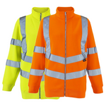 Ladies Eshaal Hi-Viz Zipped Sweatshirt Class 2/3 - High Visibility