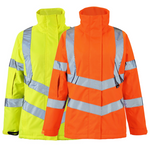 Ladies Kamela Hi-Viz Padded Jacket Class 3 - High Visibility