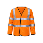 Step Ahead Hi Vis Long Sleeve Safety Vest – EN471 Class 3 High Visibility Waistcoat