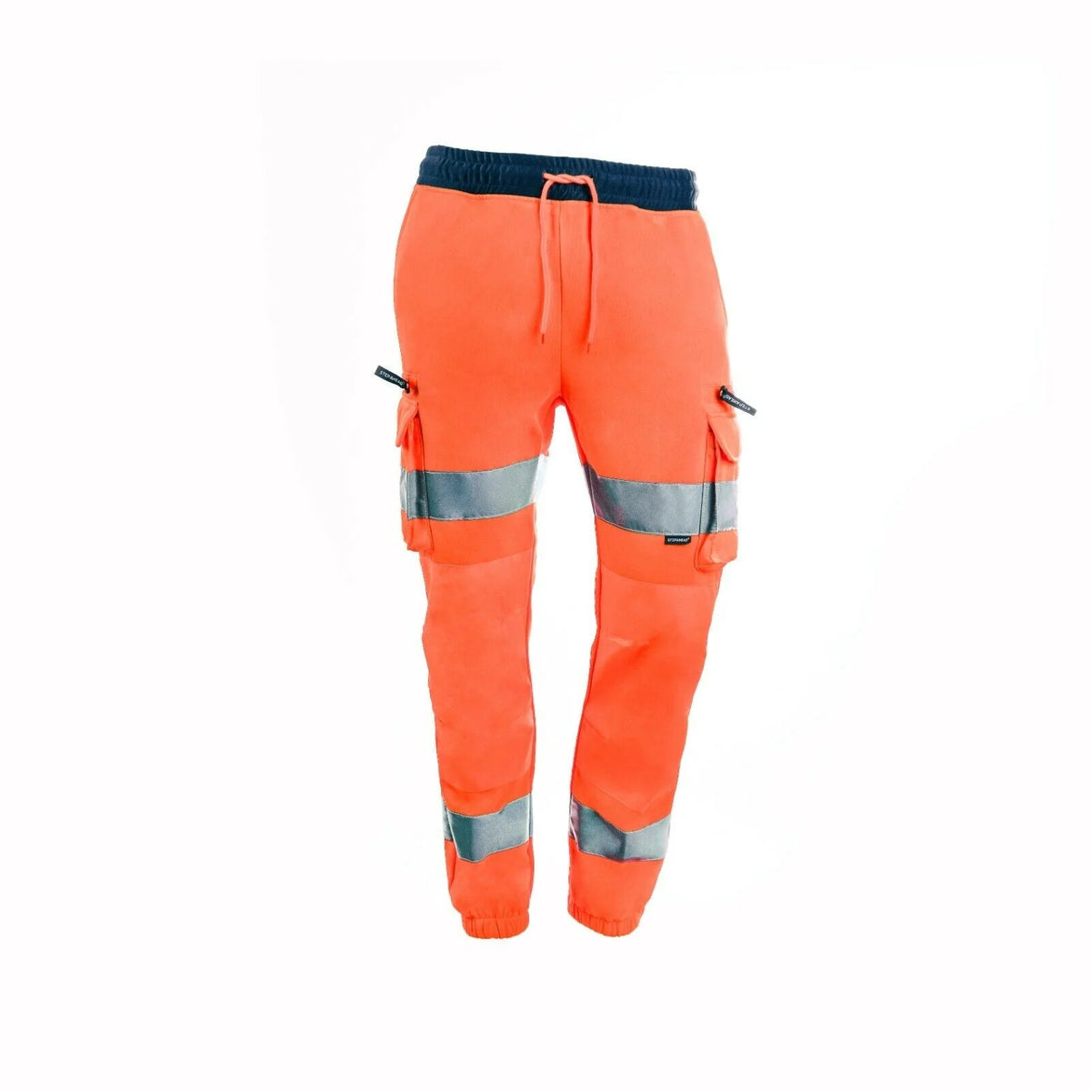 High Visibility Cargo Work Trousers with Knee Pad Pockets & Reflective Tape