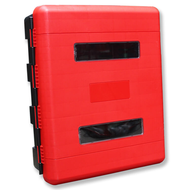 Double Fire Extinguisher Cabinet – Weatherproof, Wall-Mounted, Impact-Resistant