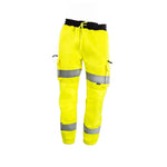 High Visibility Cargo Work Trousers with Knee Pad Pockets & Reflective Tape