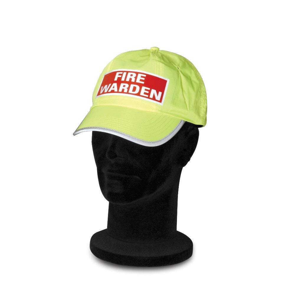 yellow fire warden hat cap