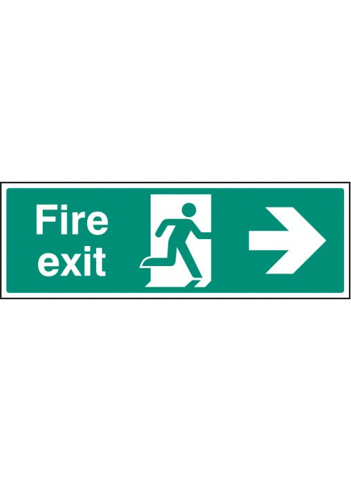 Fire Exit Safety Sign - Right