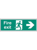 Fire Exit Safety Sign - Right