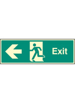 Exit Safety Sign - Left