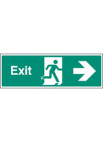 Exit Safety Sign - Right