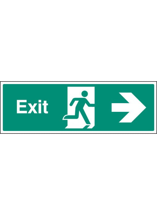 Exit Safety Sign - Right
