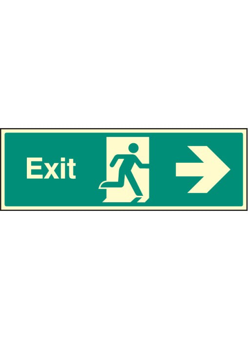 Exit Safety Sign - Right