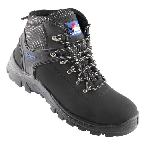 2601 Himalayan Black Leather Safety Hiker Boot