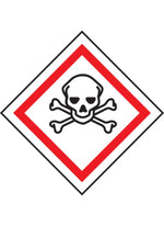 toxic substance ghs labels sign