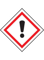 ghs irritant symbol labels sign