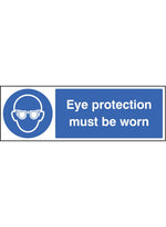 Eye Protection Must be Worn Safety Sign