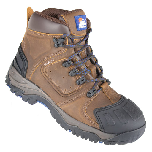 Himalayan 5207 Brown Waterproof S3 Ankle Safety Boot with Scuff Cap