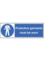 Protective Garments Must be Worn Safety Sign