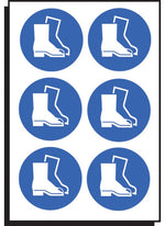 Safety Footwear Protection Safety Sign Symbol