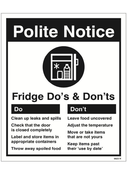 Do's & Don'ts - Refrigerator