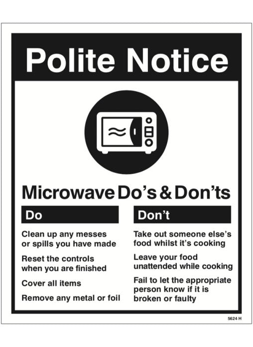 Do's & Don'ts - Microwave